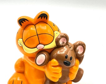 Garfield 1980s Ceramic Cookies Collectable Coin Bank - Garfield