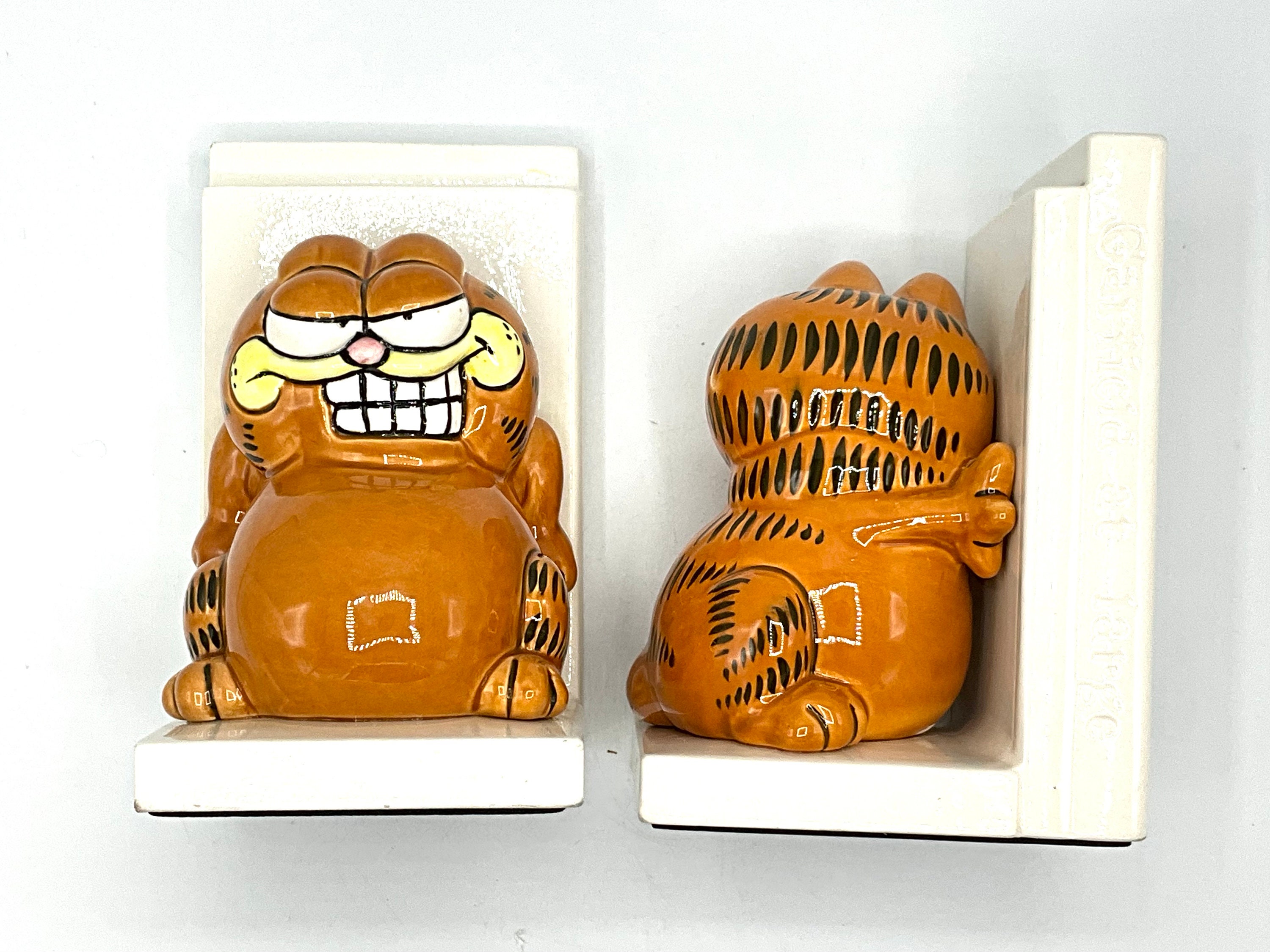 Trio of 1980's Garfield PVC Figurines Novelty Toys