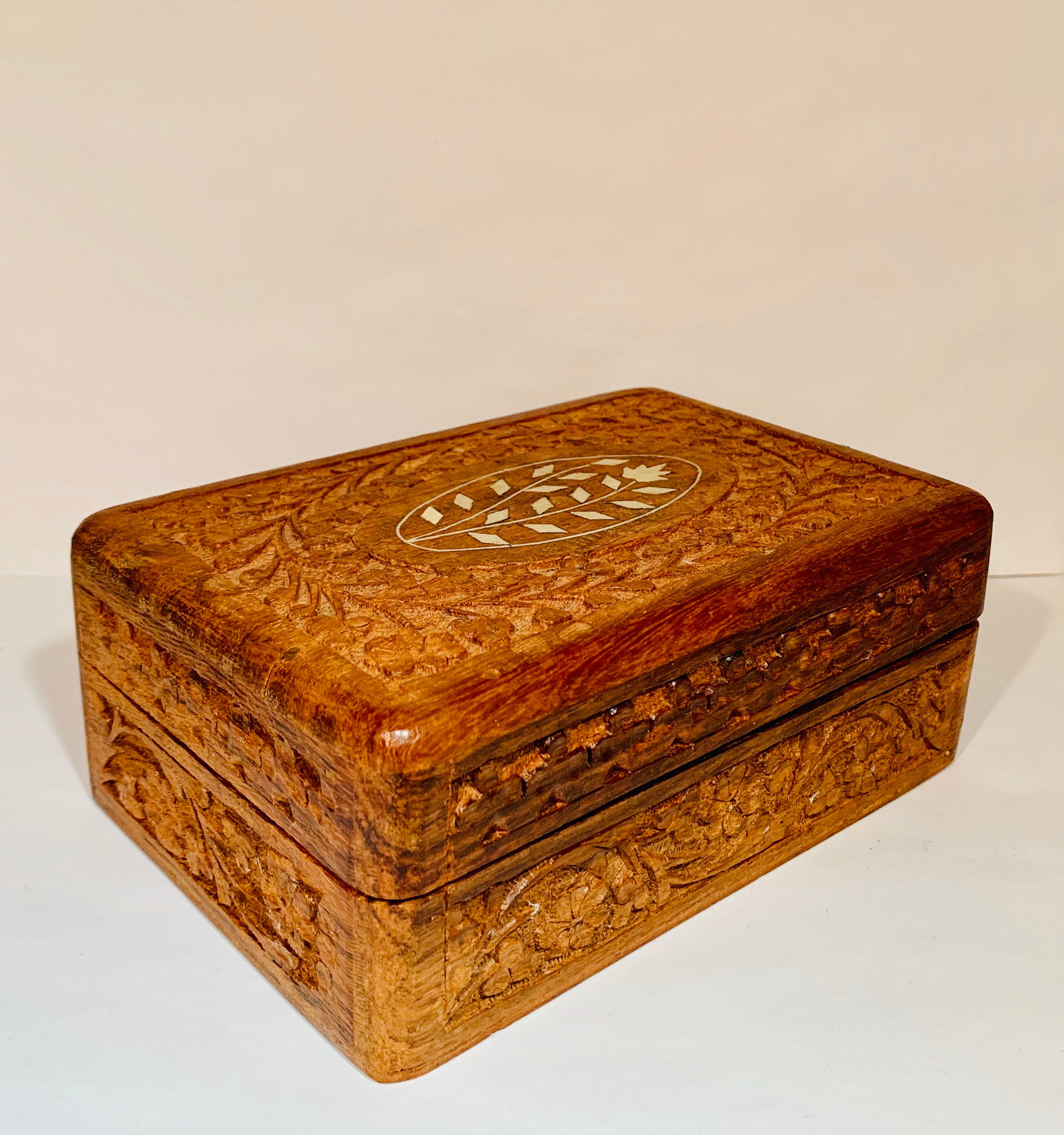 Carved Wood Jewelry Box Etsy