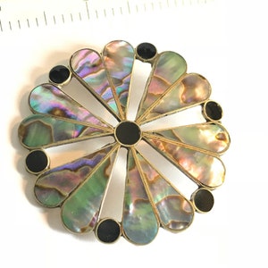 Flower Vintage Alpaca Mexico pendant