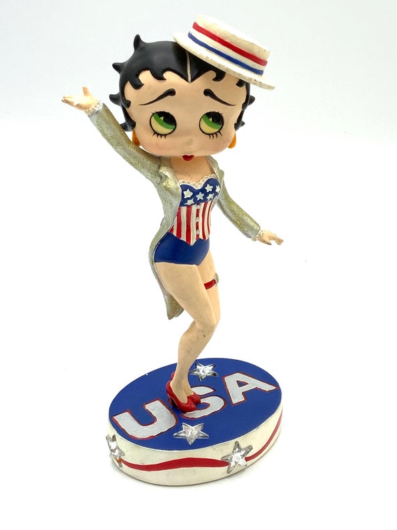 Betty Boop 星条旗柄 フィギュア Gorgeous Collectible and Vintage Betty Boop Figurine,” Star