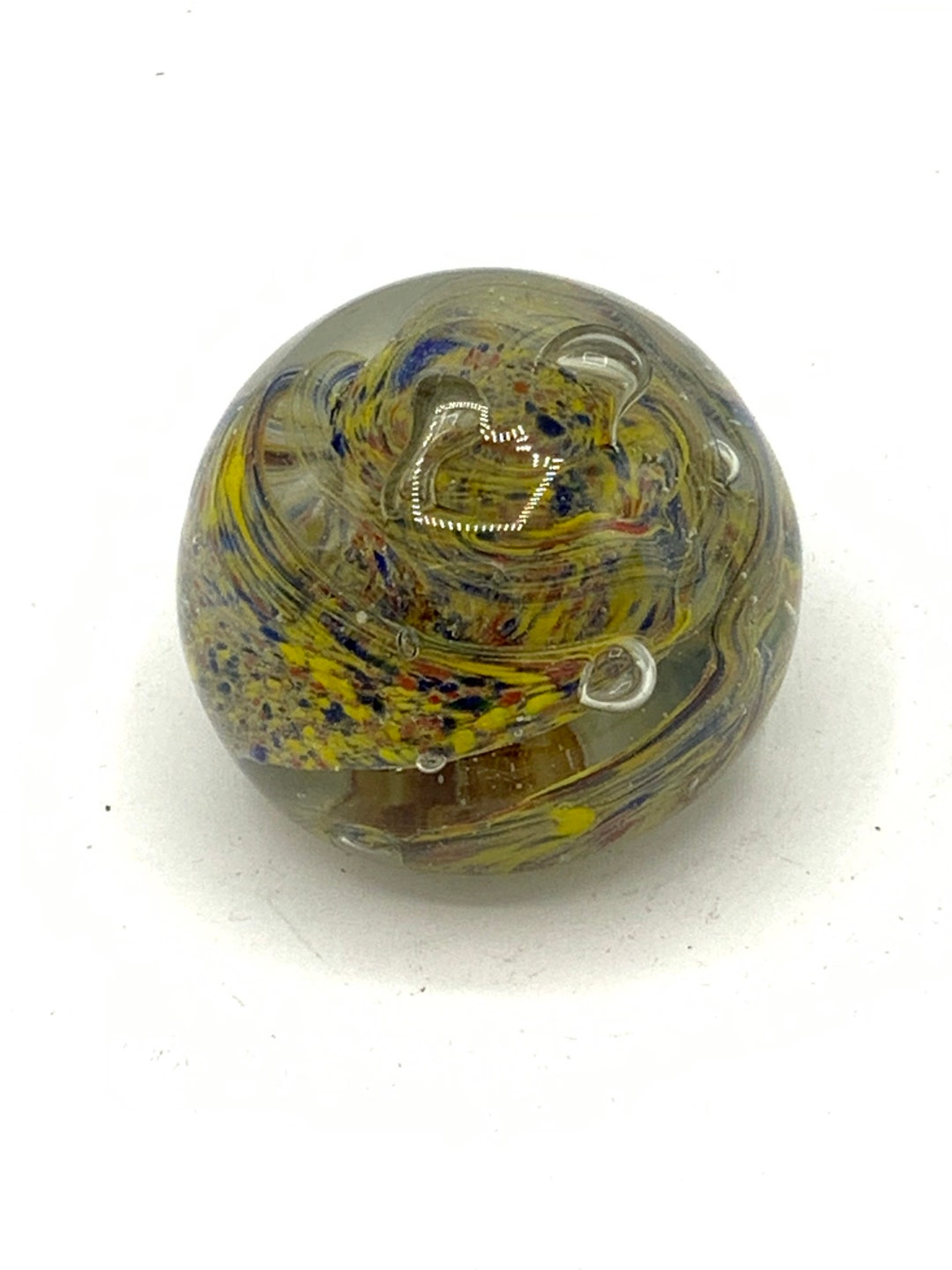 Gorgeous Collectible and Vintage Multicolored and Clear Tone Round Ball ...