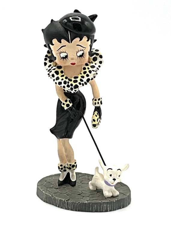 Betty Boopフィギュア Betty Boop Classic Black Red Dress Figurine Shelf Sitter Rare