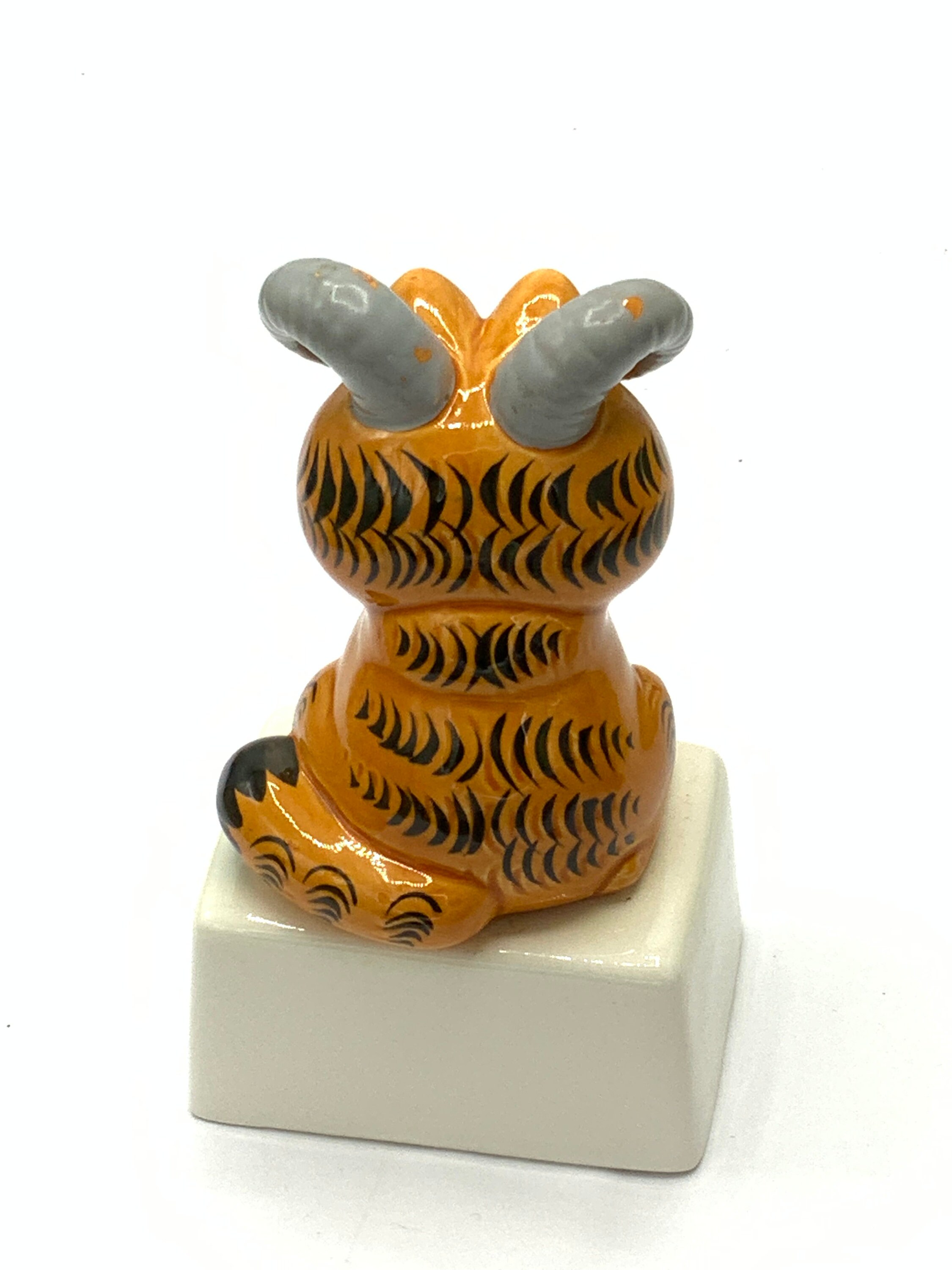 ❣️専用❣️Vintage ENESCO ガーフィールド 陶器のオーナメント Gorgeous Collectible and Vintage Porcelain Garfield by