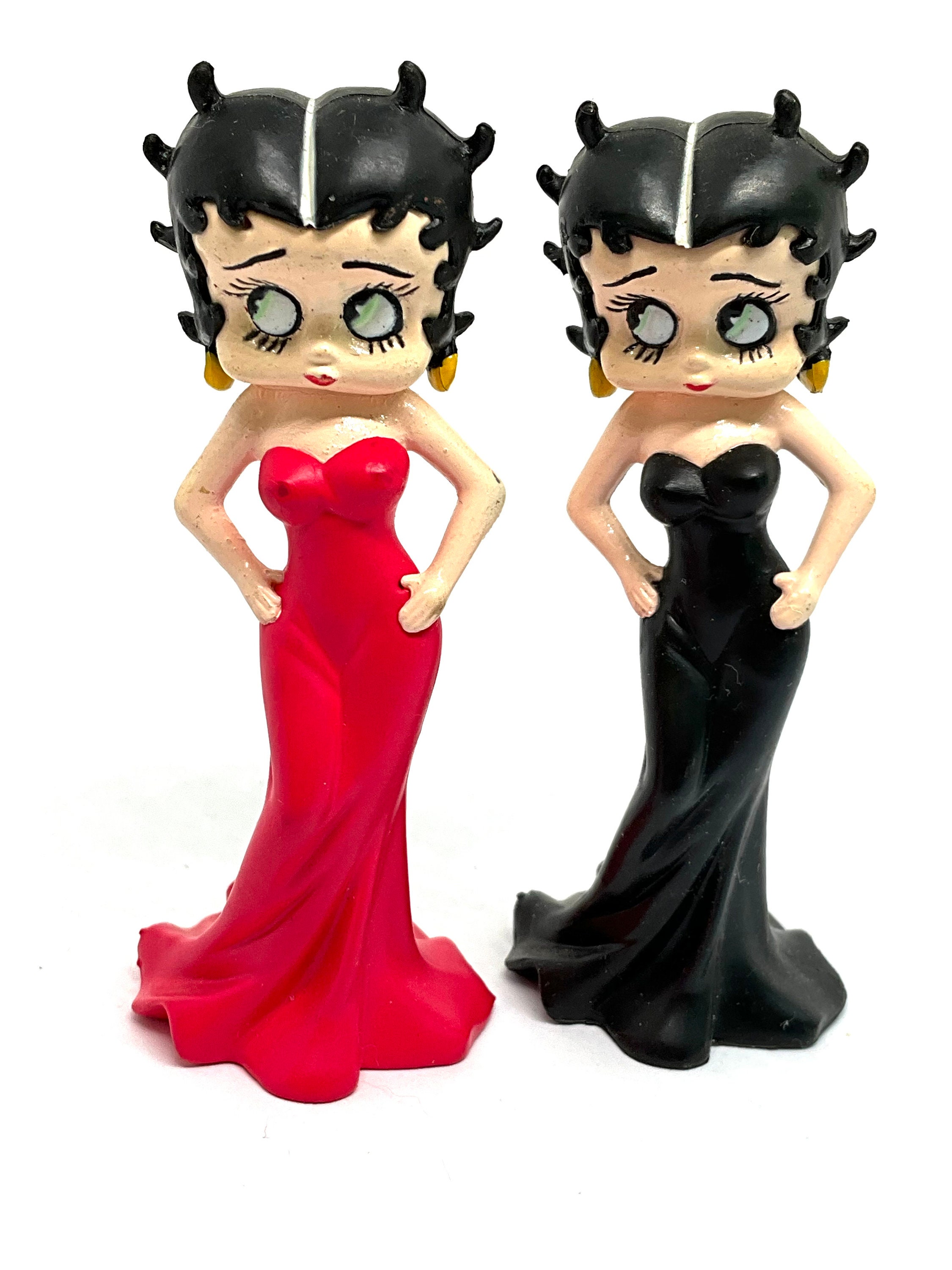 Gorgeous Collectible Andvintage Betty Boop With Red Dress or