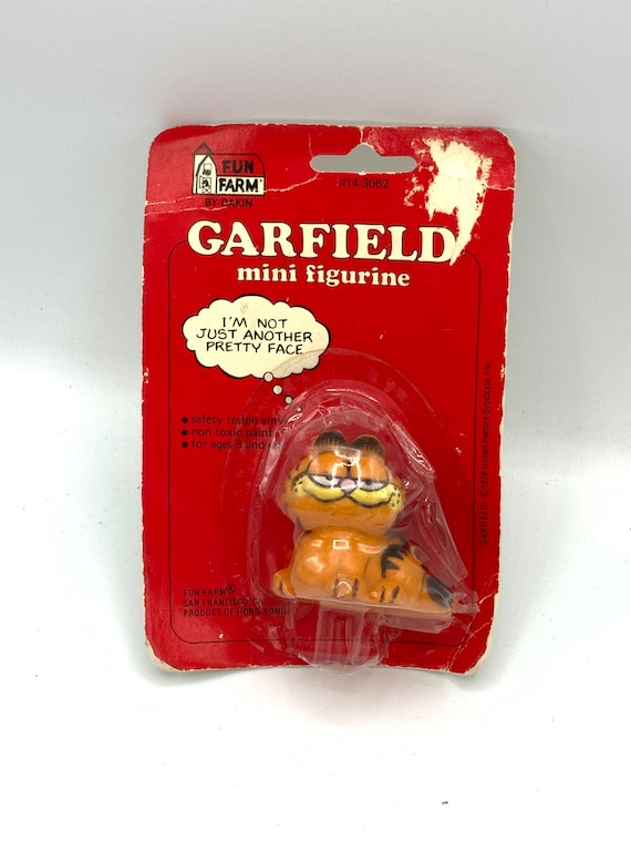 Vintage Garfield is Sitting, Cat, Orange, Figurine. - Etsy Denmark