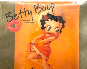 Gorgeous collectible Betty Boop calendar 2001, sealed, never used.