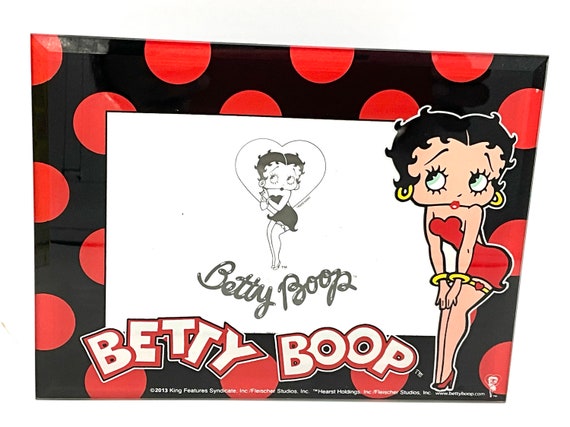Gorgeous and Vintage Betty Boop Picture Frame, Betty With Red