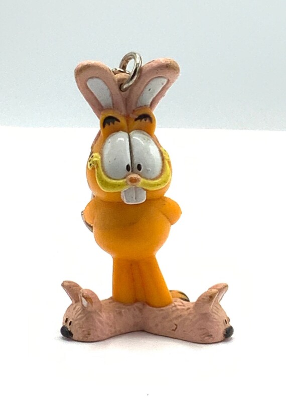 Gorgeous Collectible Garfield as Rabbit, Keychain, Figurine, Box
