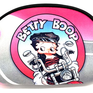 Gorgeous collectible and vintage Betty Boop pink wallet, motorcycle.