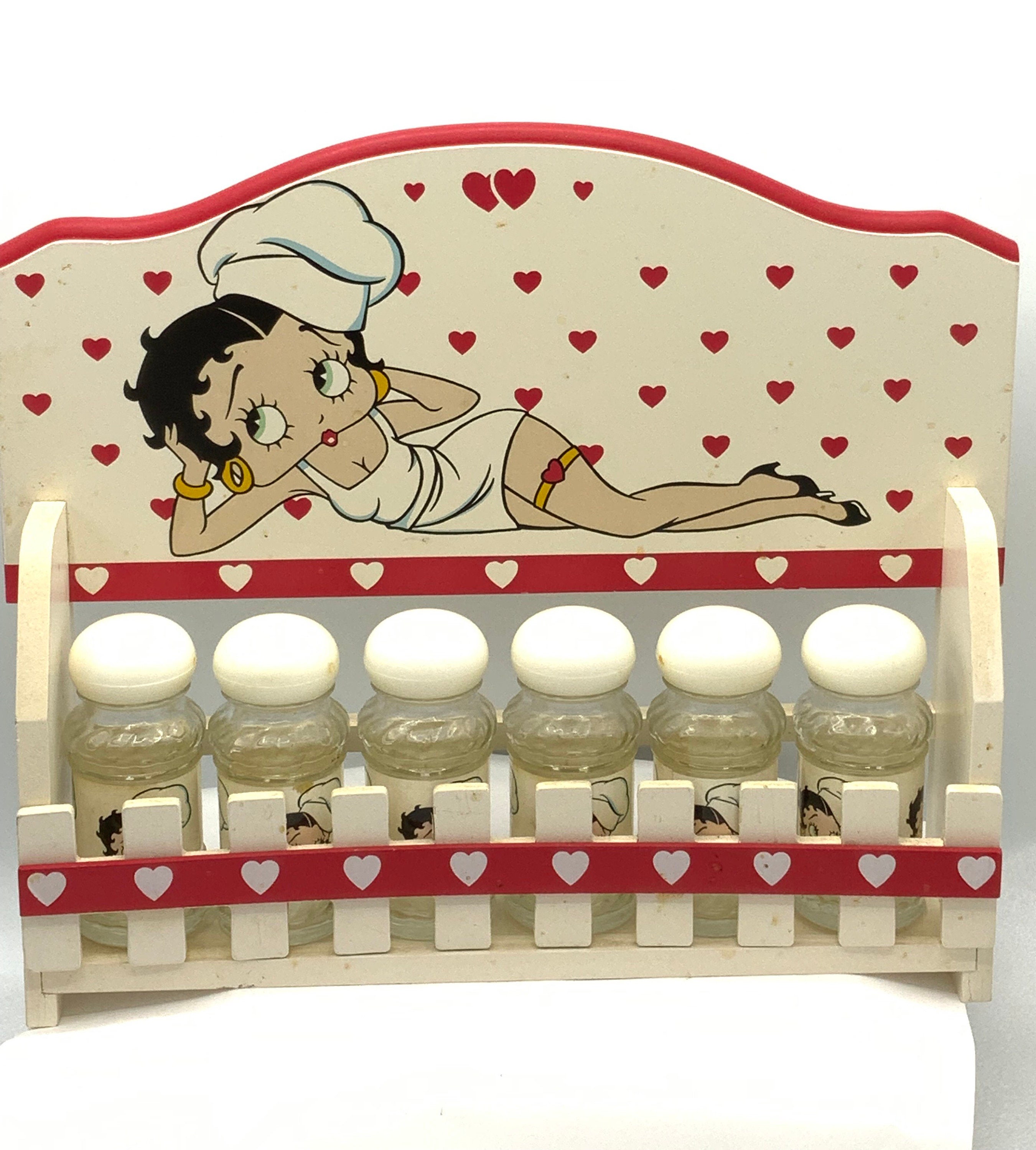 Gorgeous Collectible and Vintage Betty Boop,kitchen Spice Rack