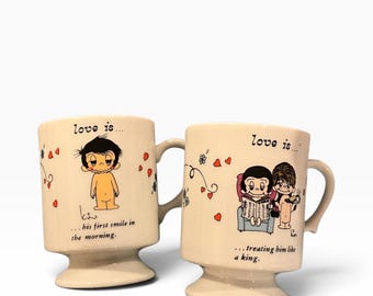Gorgeous collectible and vintage LOVE IS... MUGS by Kim Casali