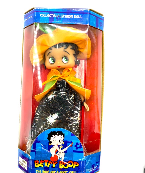 betty boop doll black dress Betty Boop College School Graduate Gown Doll 12" Black University college  HighBendable leg