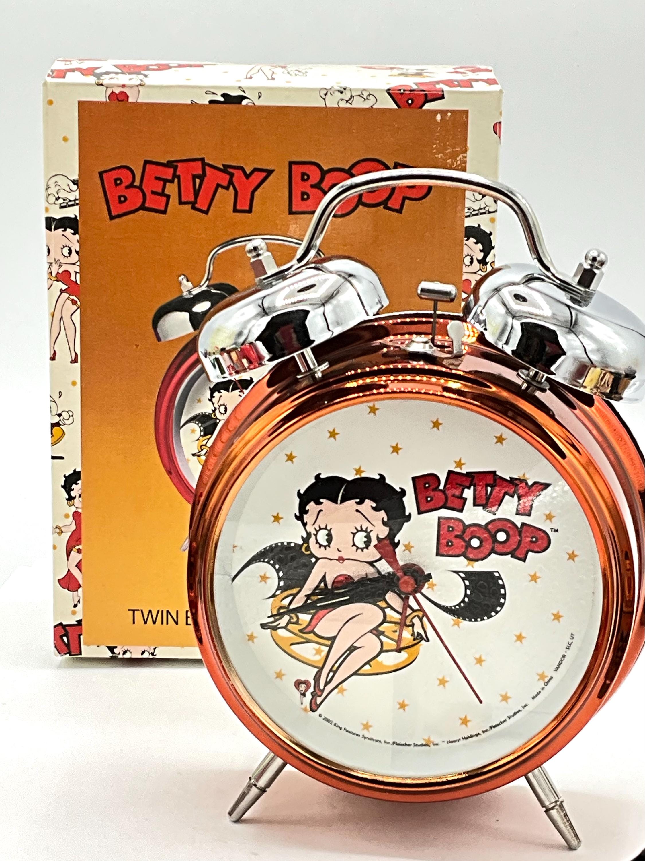 希少　レトロ　BETTY BOOP 目覚まし時計 Gorgeous Collectible and Vintage Betty Boop Sitting, Movie, Clock