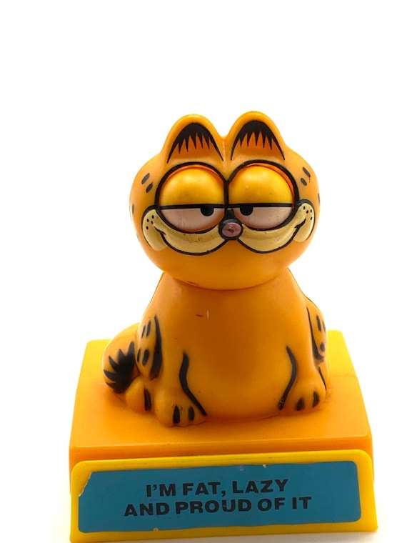 Garfield ベッドで寝るフィギュア 1978年製 Big Rare Garfield pvc figure 1978/1981 Playmates, vintage