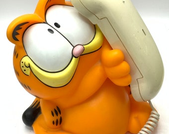 Gorgeous collectible and vintage Garfield as phone, telephone, TYCO.