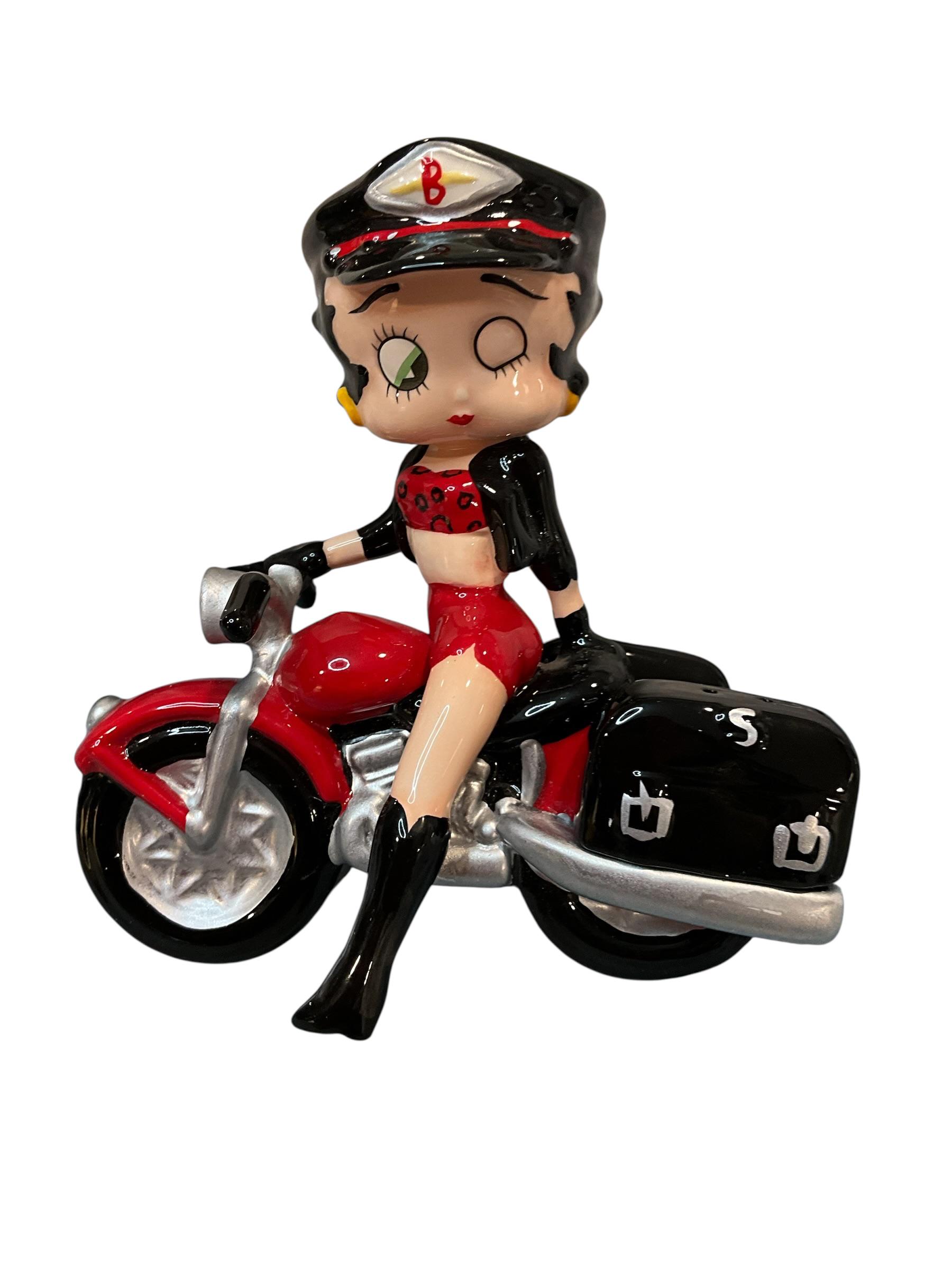 Betty Boop Motorcycle Figurine - Etsy