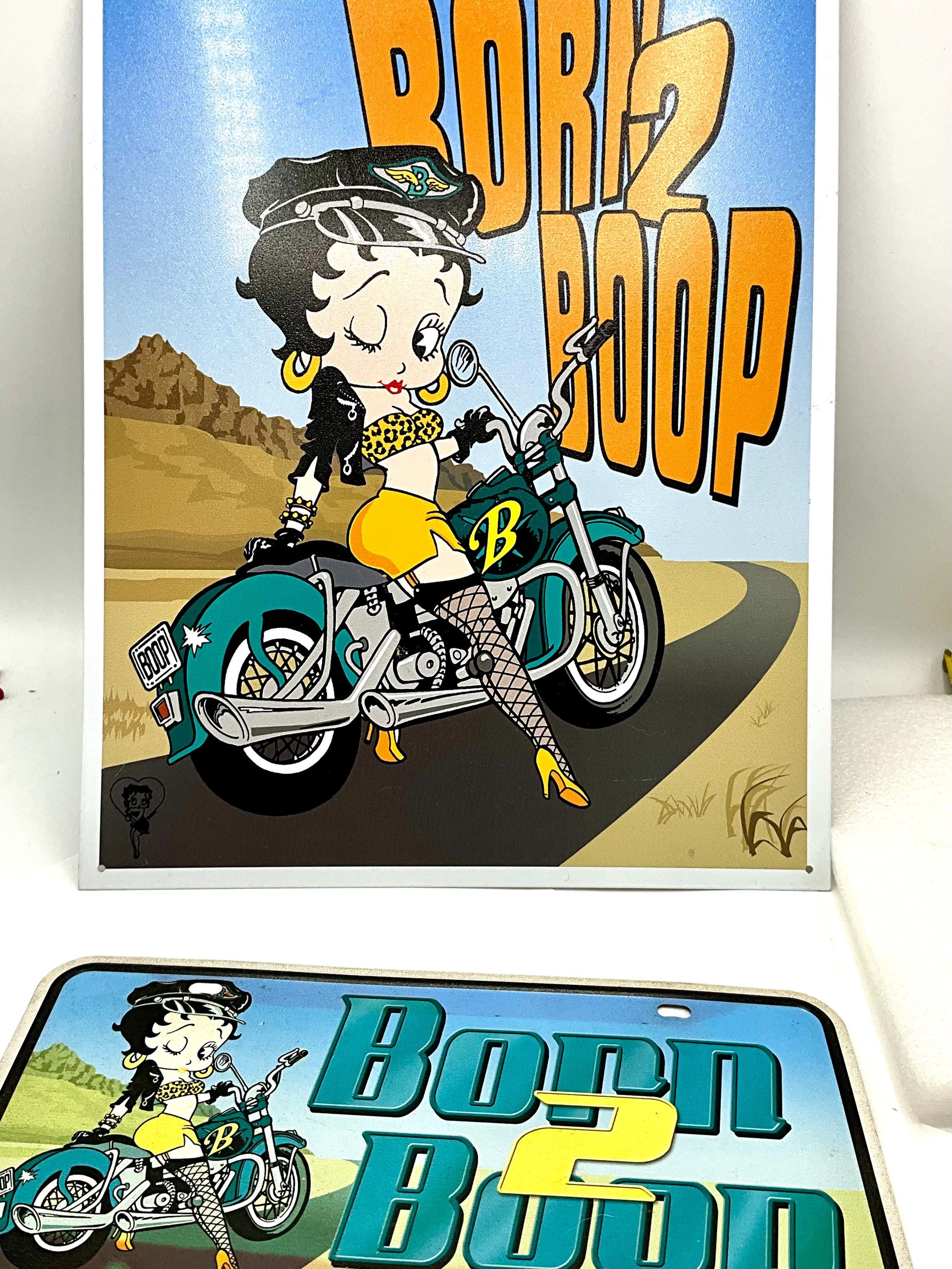 Gorgeous Collectible and Vintage Tin Sign or License Plate Betty