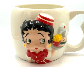 Gorgeous vintage BETTY Boop mug , Betty’s Dinner, 3D.