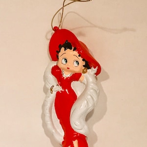 Vintage Betty Boop red dress ornament