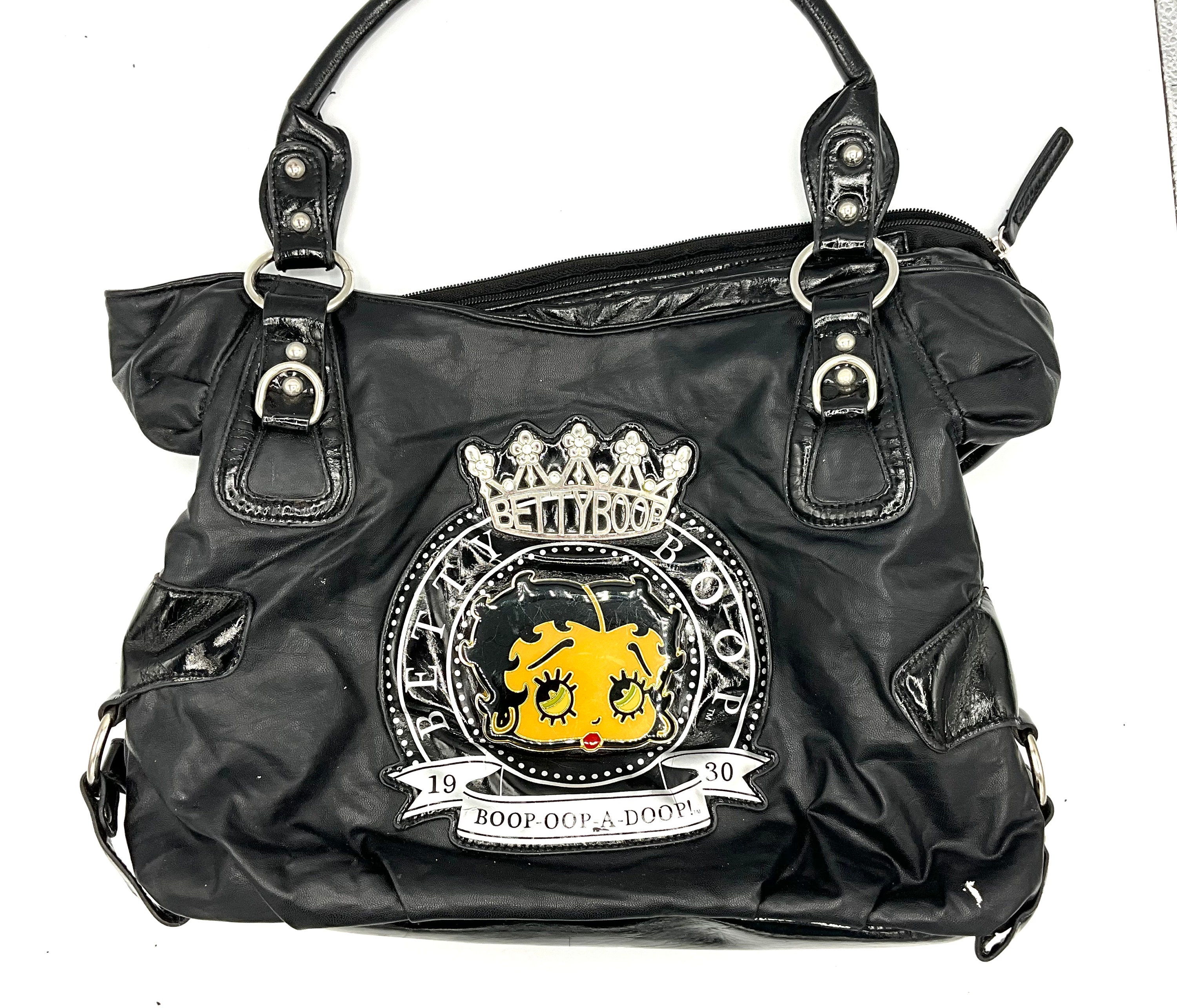Gorgeous Collectible and Vintage Betty Boop Black Purse With Enamel Betty Boop. Etsy