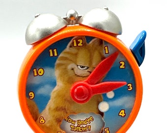 Gorgeous vintage Garfield watch toy, cat, orange , toy.