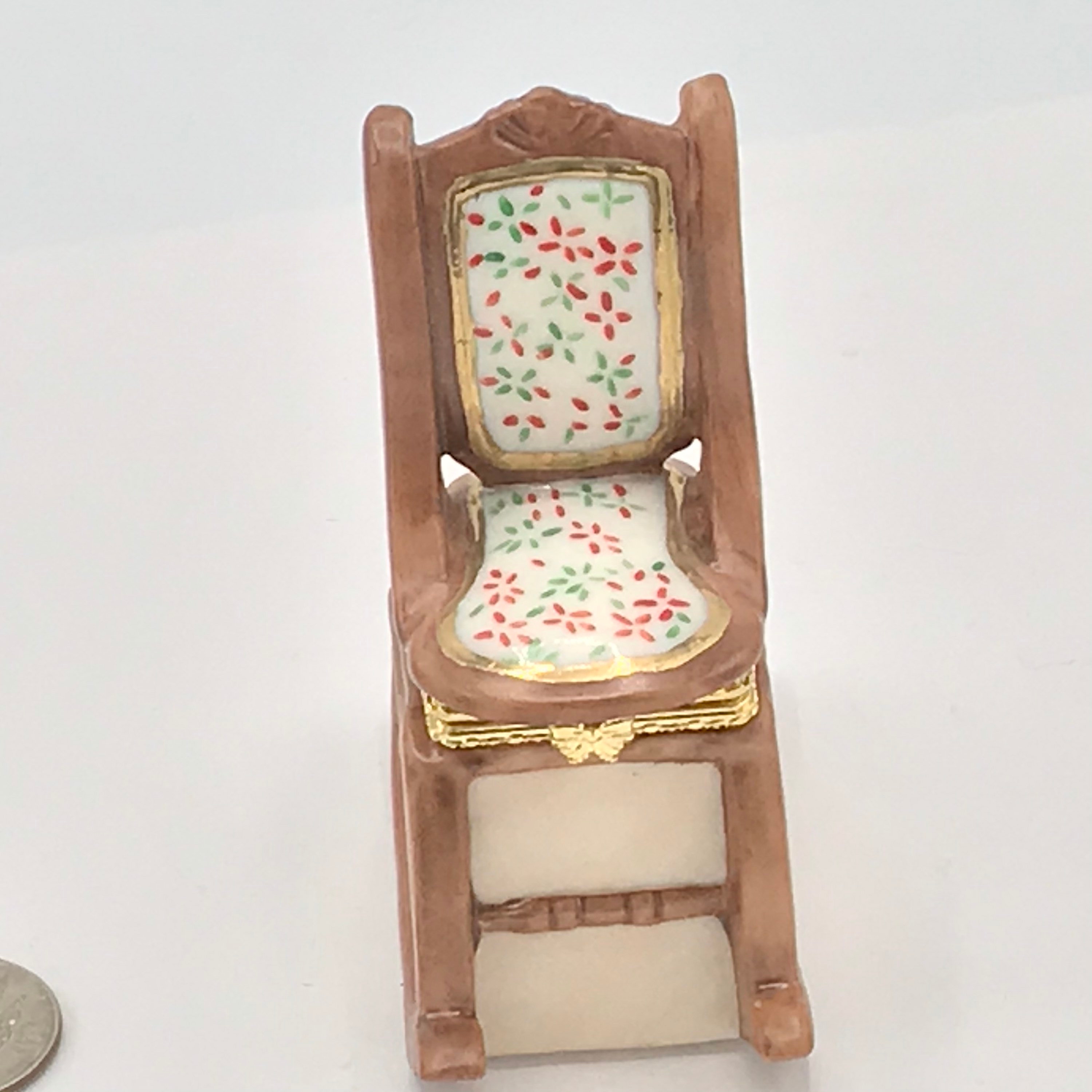 Vintage Rocking Chair Jewelry Box Trinket by A Cup of Etsy