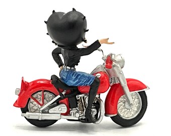 Gorgeous Collectible and Vintage Betty Boop With a Motorcycle