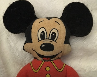 Vintage  Mickey Mouse doll with felt ears