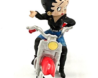 Gorgeous Collectible and Vintage Betty Boop With a Motorcycle