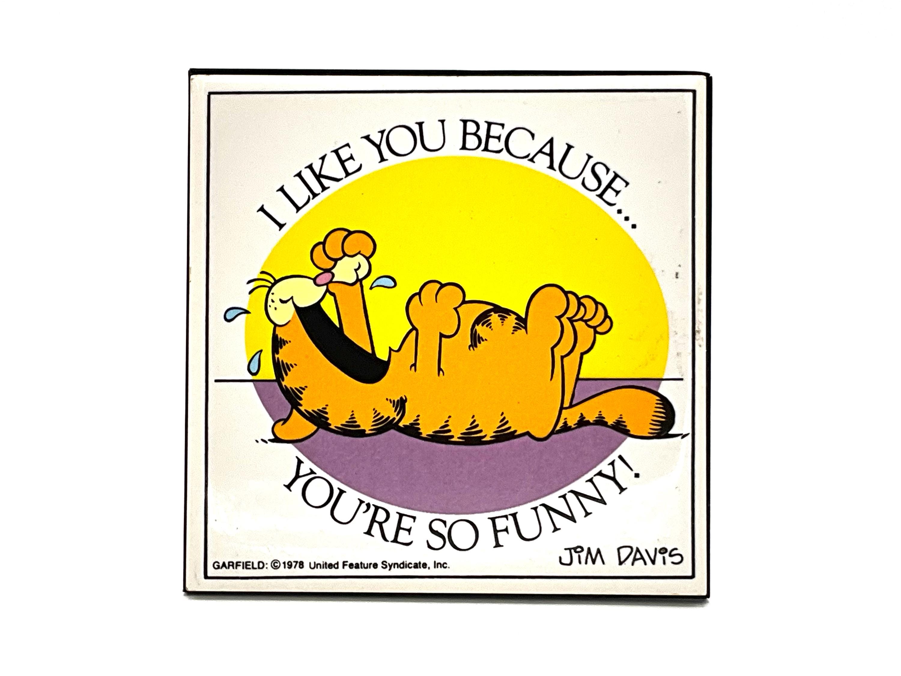 Gorgeous Collectible and Vintage Garfield Picture Frame Ceramic