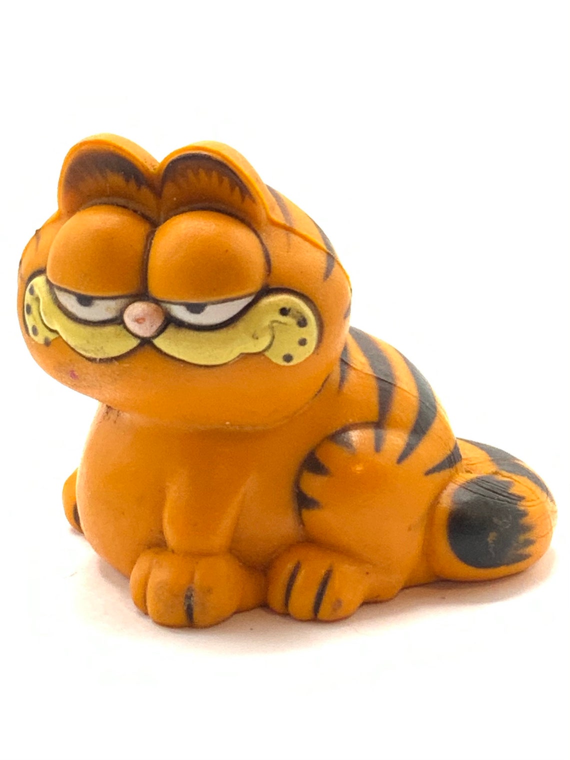 Vintage Garfield is sitting cat orange figurine. Etsy