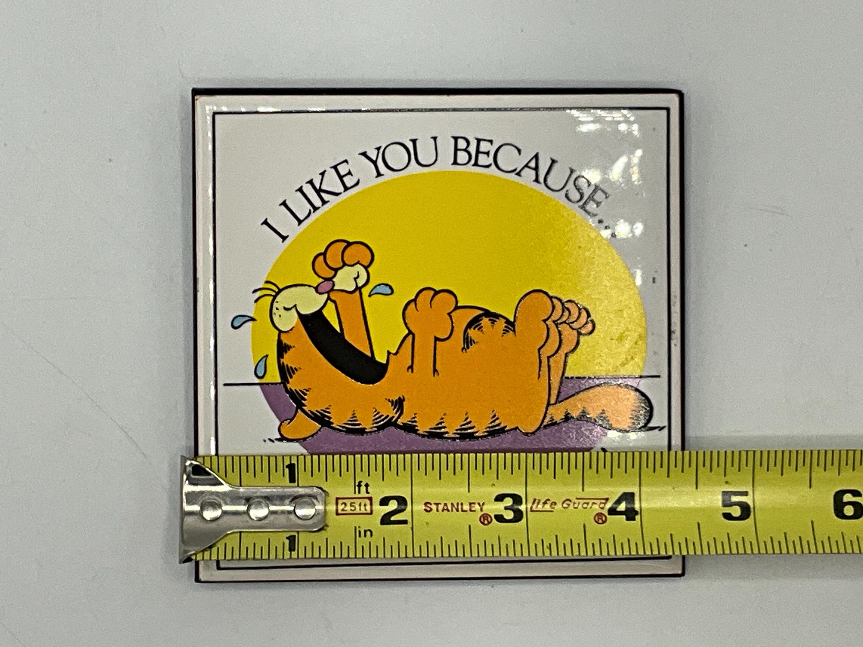 ガーフィールド　陶器　写真立て Gorgeous Collectible and Vintage Garfield Picture Frame Ceramic