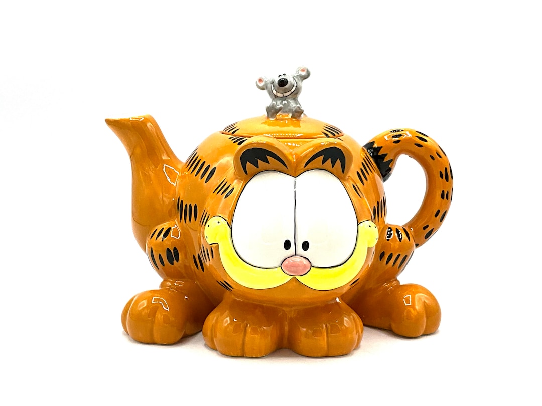 Gorgeous Collectible and Vintage Garfield Ceramic Teapot With Gray ...