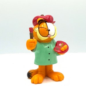Gorgeous collectible and vintage Garfield as Vincent Van Gogh, figurine, cat.by Paws.