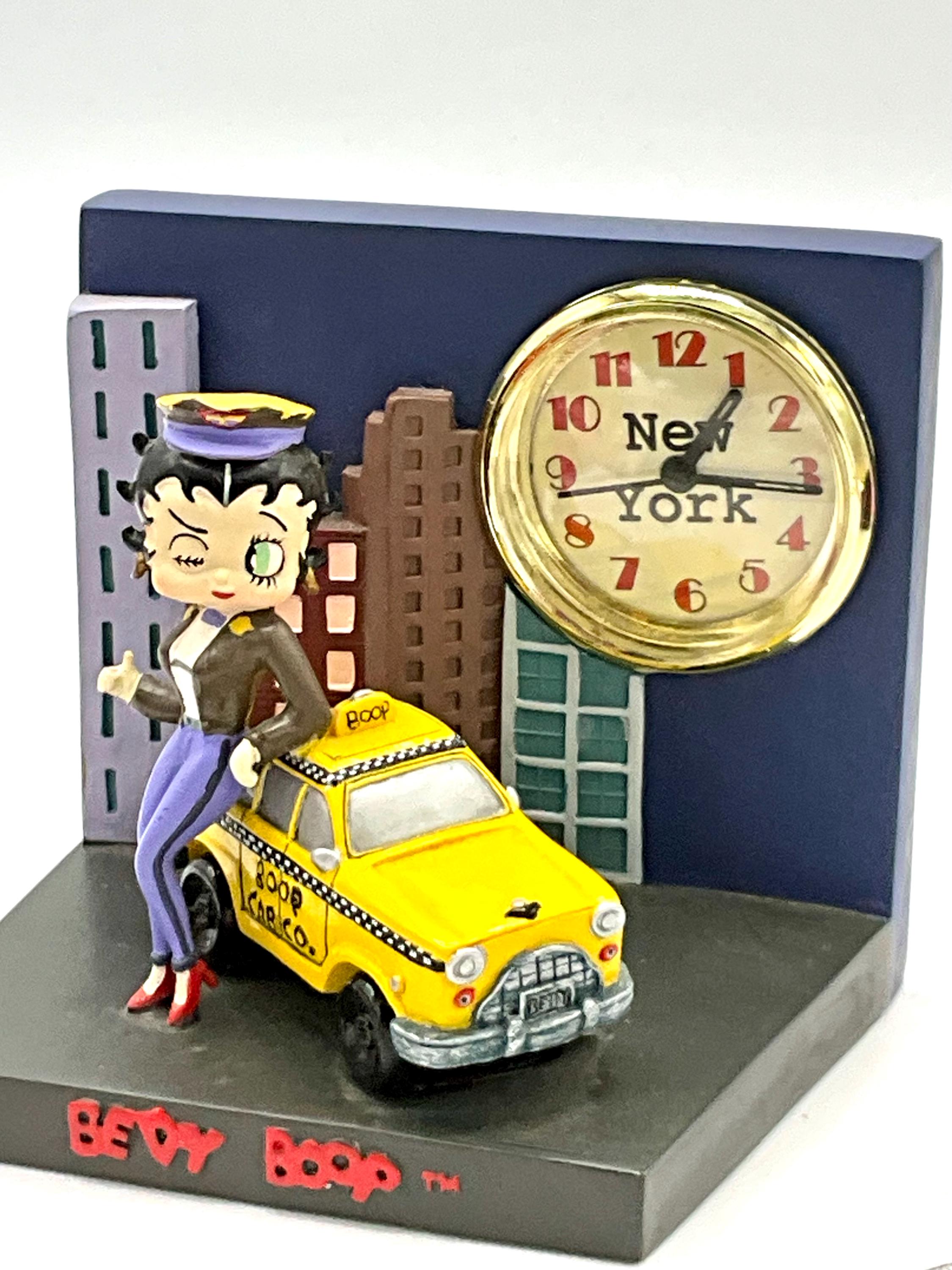 Gorgeous Collectible and Vintage Betty Boop Yellow Cab Co Clock