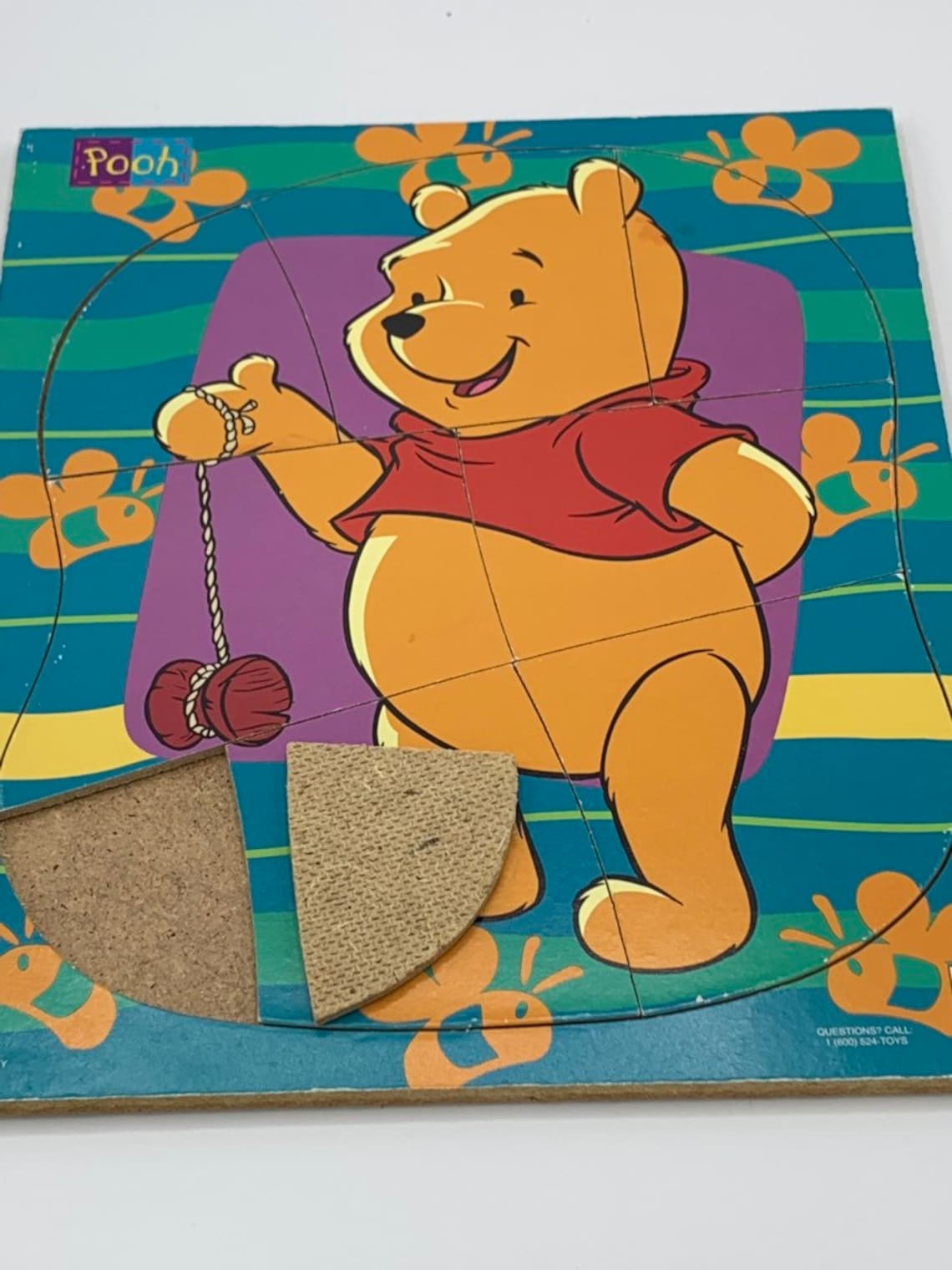 Vintage Pooh puzzle by Mattel Etsy