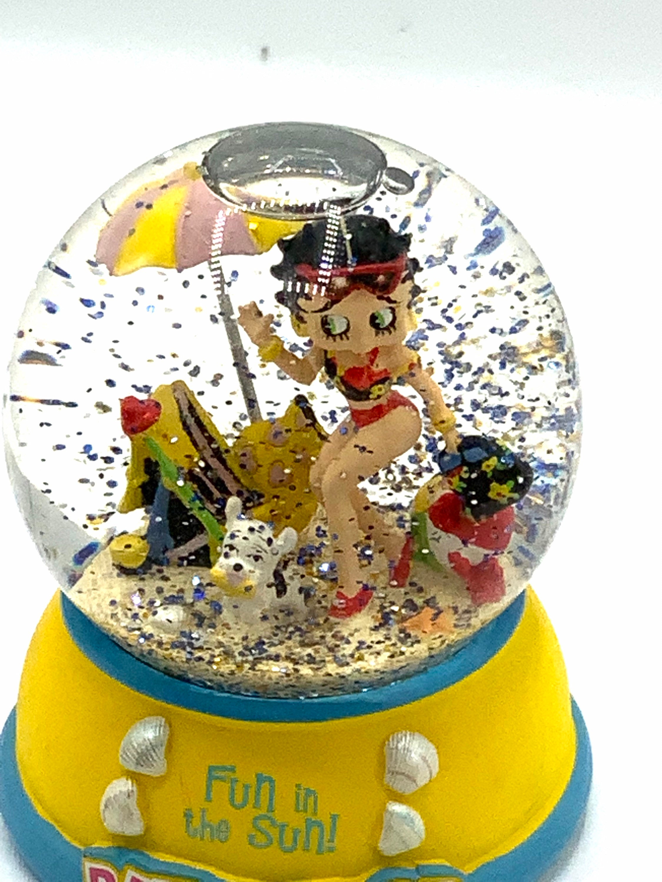Gorgeous Collectible and Rare Betty Boop Snow Globe, Snowball, Fun