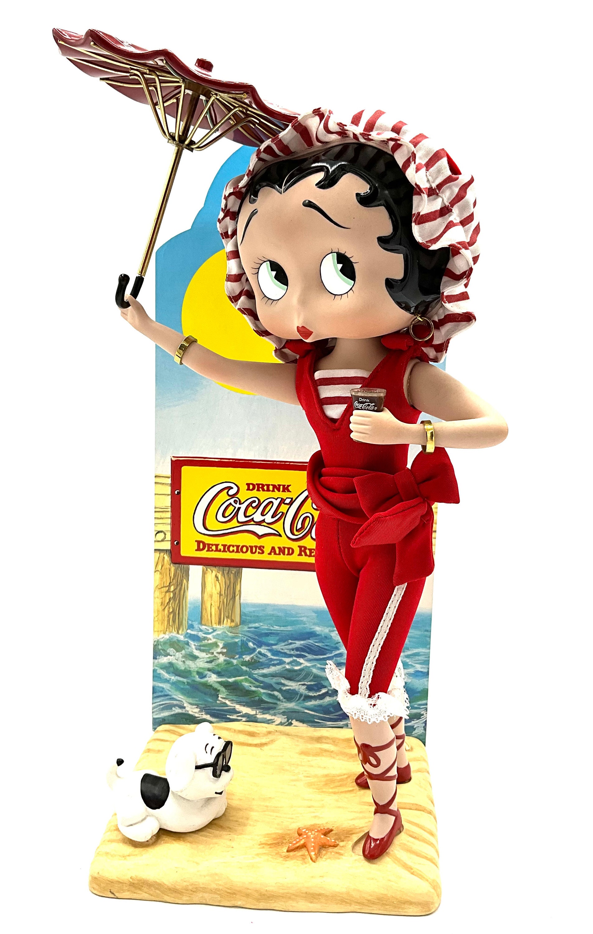 Gorgeous Collectible Very Rare Betty Boop 2000, Figurine,”coca