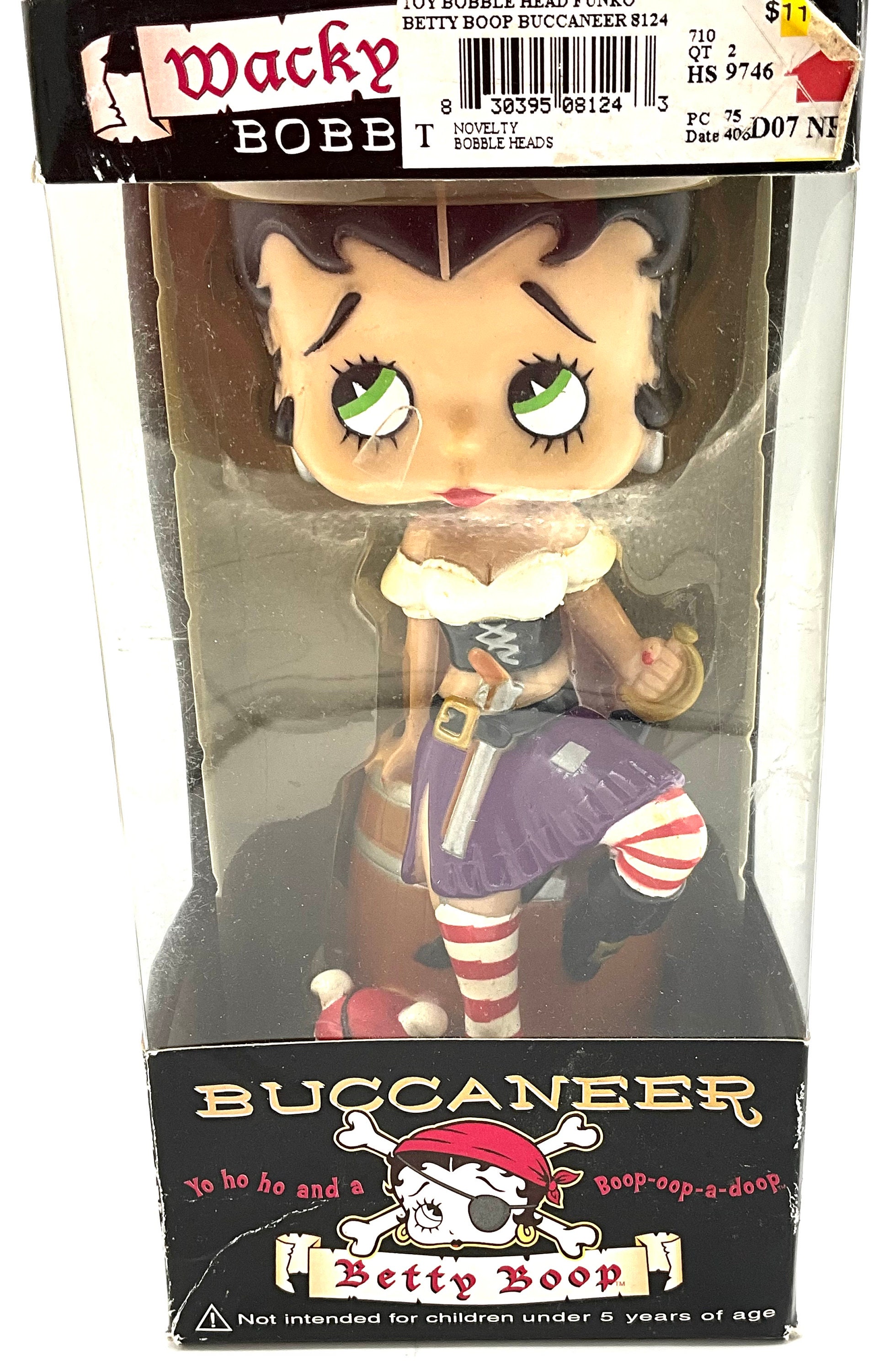 めるたろう 【未開封】Betty Boop ボブルヘッド 海賊 Gorgeous Collectible Betty Boop Pirate Buccaneer, Bobblehead