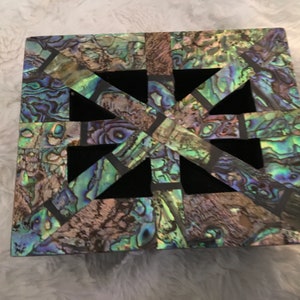 Potpourri box abalone lid