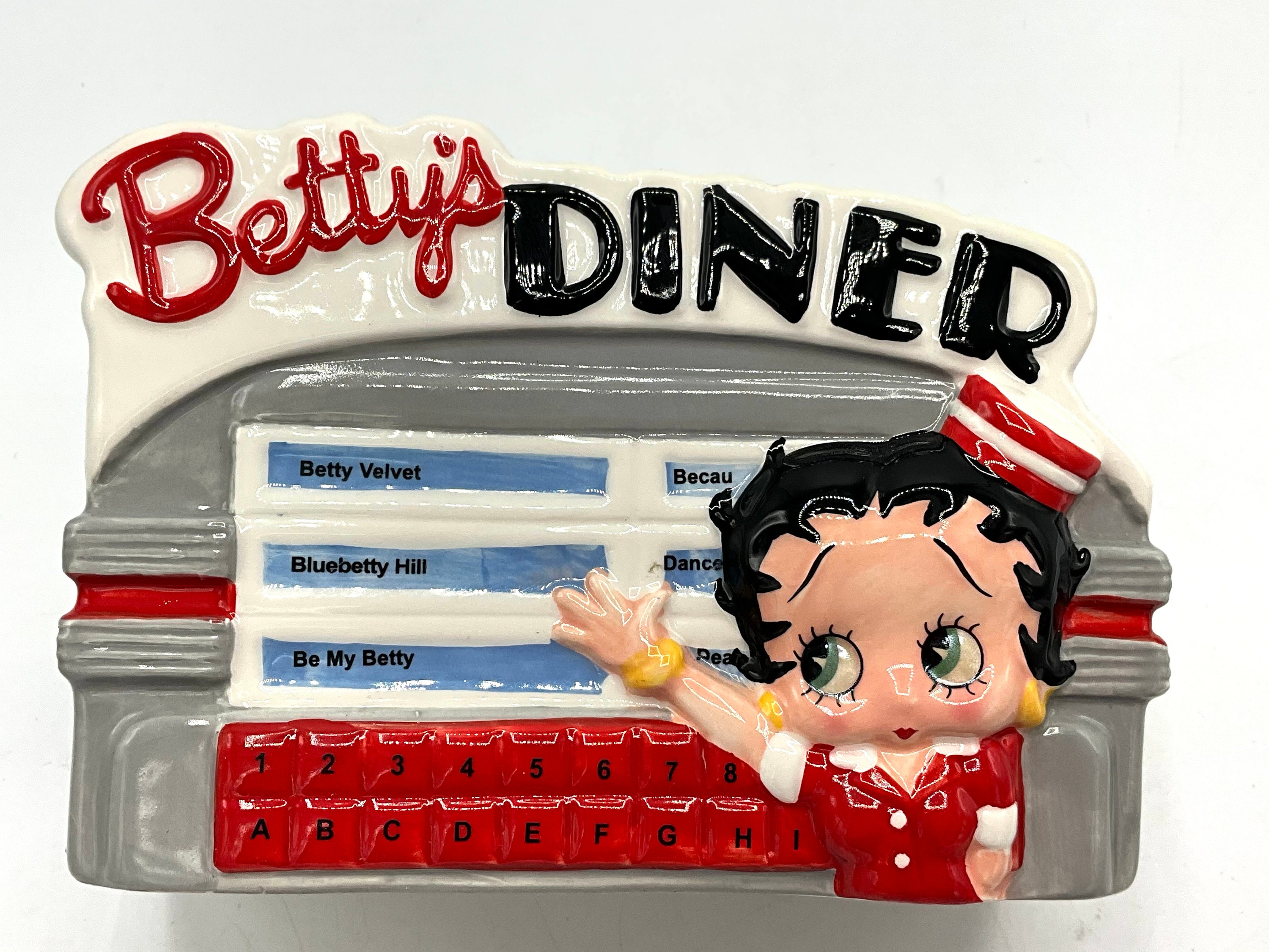 Gorgeous Collectible Betty Boop Napkin Holder, Betty's Dinner