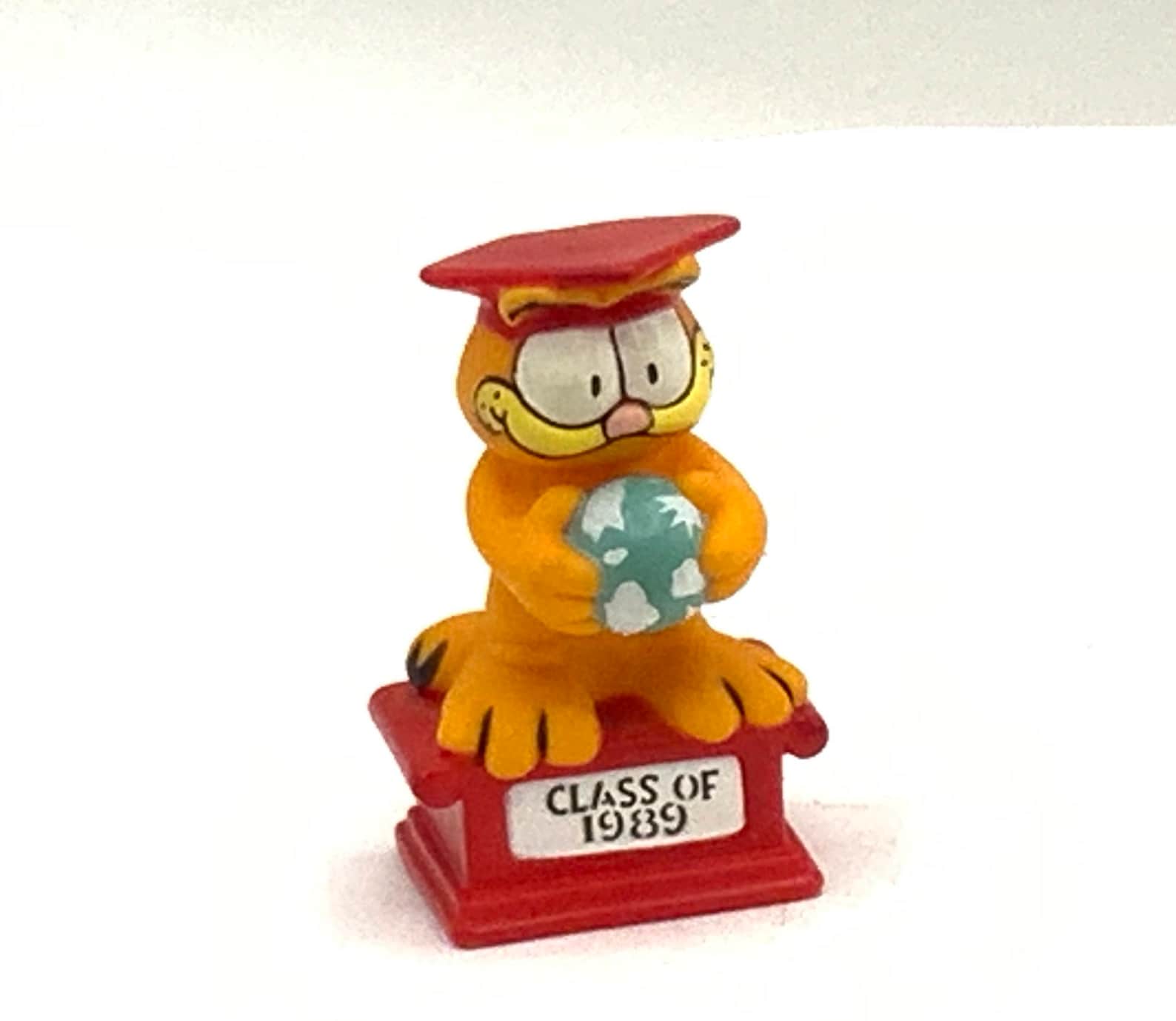 Gorgeous Vintage Garfield Class of 1989, Cat, Orange, Figurine, Toy. - Etsy