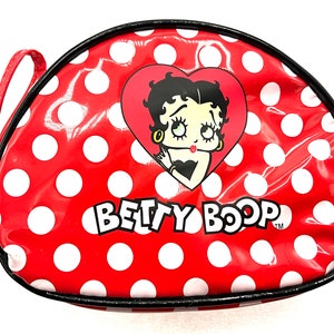 Gorgeous collectible and vintage Betty Boop black, red with white dots, wallet.
