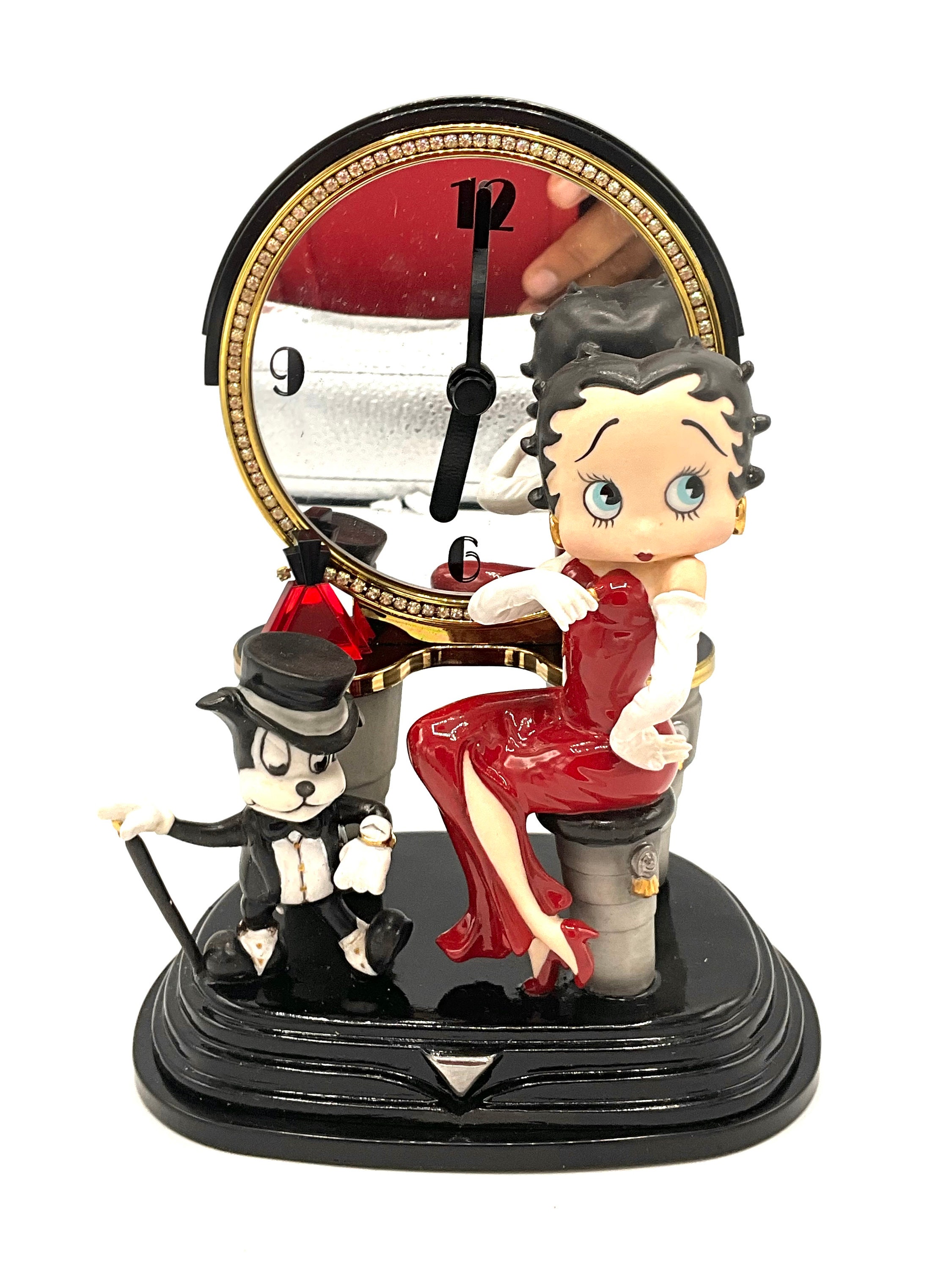 珍しいBetty poppoのジャンク掛け時計 Gorgeous Collectible and Vintage Betty Boop Clock With Pudgy