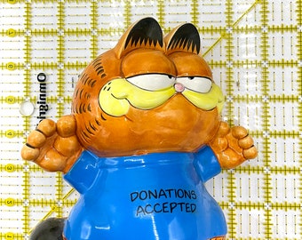 Gorgeous Collectible Piggy Bank as Garfield Donations Accepted