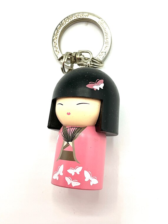 Gorgeous Collectible Asian Wood Doll Keychain. - Etsy