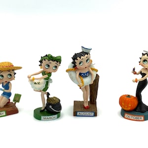 Gorgeous collectible and vintage  Betty Boop, May, March, August, October.