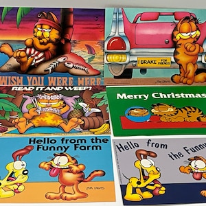 Superbes cartes postales Garfield à collectionner et vintage,