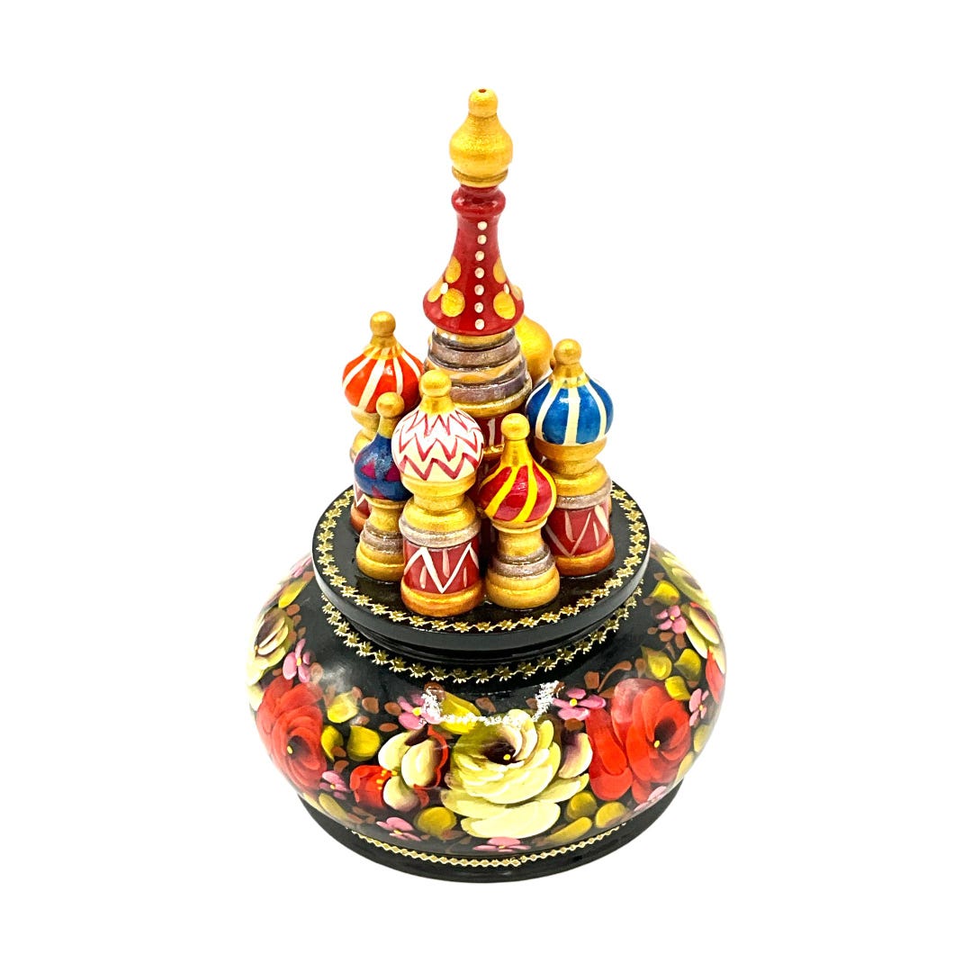 Gorgeous Collectible and Vintage Music Box, St. Basil's Cathedral